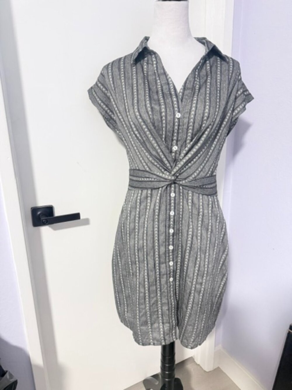 The Good Journey cotton shirt mini dress
